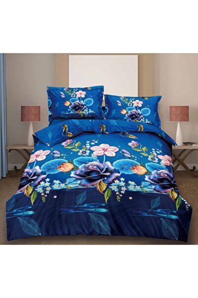 Casa de Vis Double bed linen set, satin cotton, 220 x 230 cm, 4 pieces, multi...