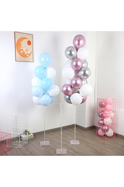 Noone 185 cm Colorful Stone-Based Balloon Display Stand Kit (Excluding Balloons)