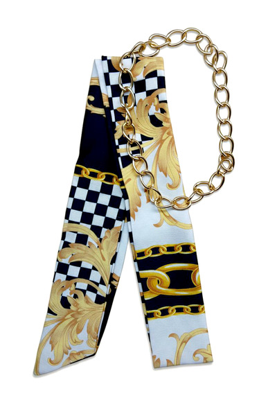 maia Fular Kolye – Altın Renk Zincirli Şık Tasarım