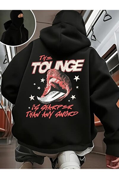 LOTS MODA Hanorac unisex Ninja cu mască de zăpadă Cardigan din lână groasă cu...