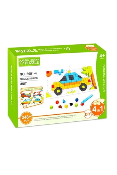 divendi-ro Joc educativ puzzle cu mașini, 248 de piese, pentru copii peste 4 ...