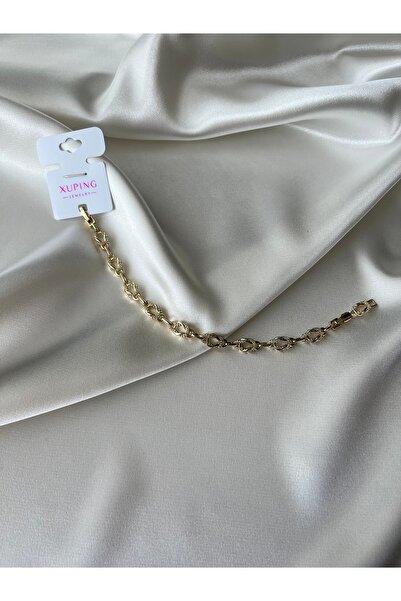 XUPING JEWELRY 14K Altın Kaplama Zirkon Taşlı Bileklik