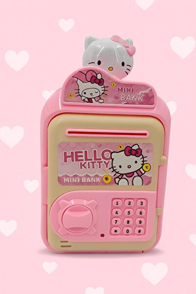 Winny Store Hello Kitty Mini Bank Safe for Kids with Cute Cartoon Design | Electronic Piggy Bank for Saving Education