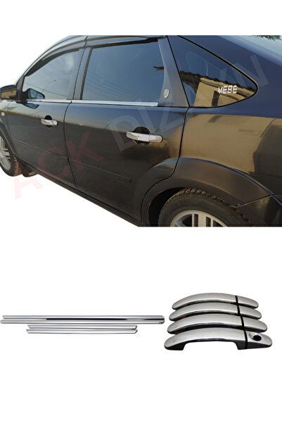 ACK Dizayn FORD FOCUS 2 2005-2008 ARACA ÖZEL KROM KAPI KOL + KROM CAM ÇITASI ...