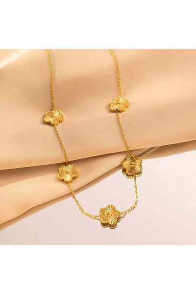 KEVSA Jewelry Colier din oțel inoxidabil Alhambra - LPD1459