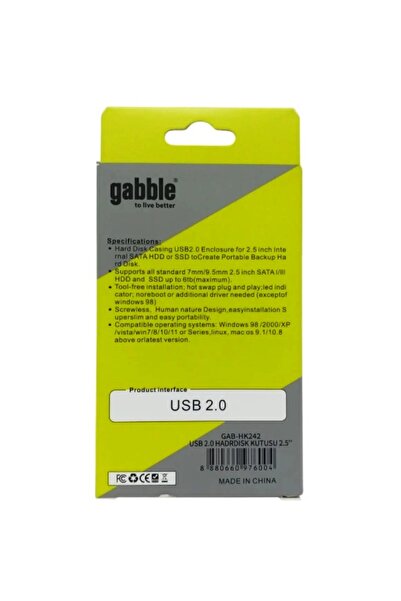 KYNC 500GB Usb 2.0 2.5" HDD HARICI HDD REFRUBISHED