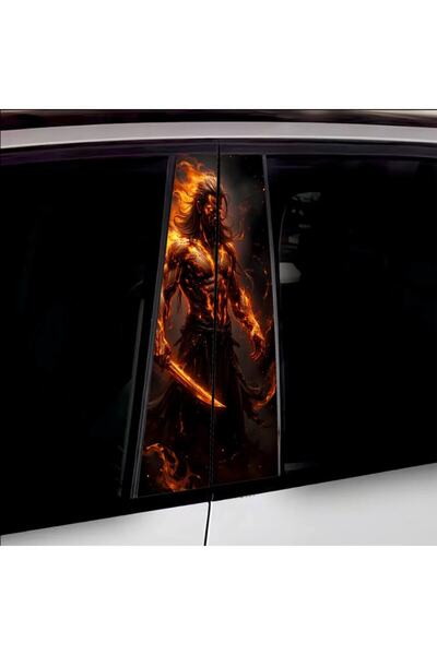 Avex Set de 2 autocolante decorative pentru stâlpii de ușă, imprimare autocol...