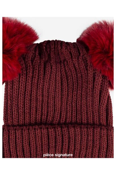 PIECE SIGNATURE Winter Beanie with Pom Pom for Women and Teens
