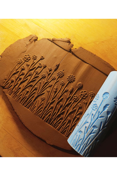 Enbceramic 12 CM DOKU RULOSU DESEN OKLAVASI SERAMİK-POLİMER KİL-KURABİYE ŞEKİLLENDİRİCİ