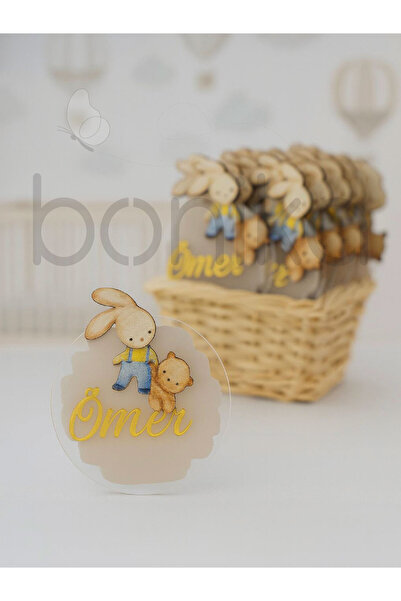 Bonika Baby Newborn Gift Plexiglass Magnet (10 Pieces in Transparent Bags)