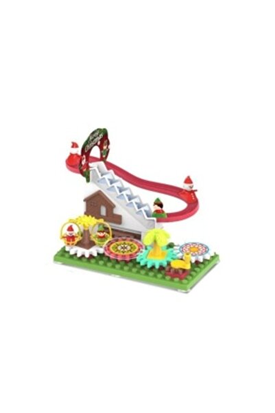 CREATIVE Interactive toy for children 3 years+, Christmas track with Santa Claus on a slide, Multicolor