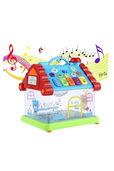 CREATIVE Jucărie interactivă pentru casă cu proiecții, lumini și melodii – Dreamy Cabin, 1,5+ ani, 23 x 20 x 15