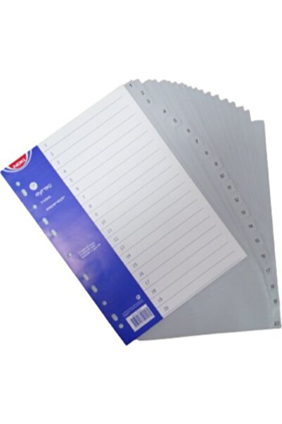 Noki Plastik Seperatör 20 Rakam Ayraç A4 1 Adet