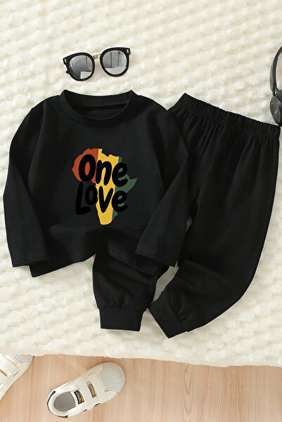 ADABEBEK Premium One Love Printed Bottom Top Baby Set 24594