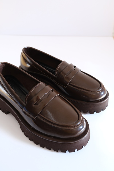 Munshoes Дамски обувки Monaco Coffee Rugan