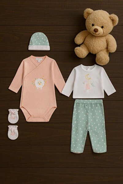 Mymio 5-piece newborn set - Lamb