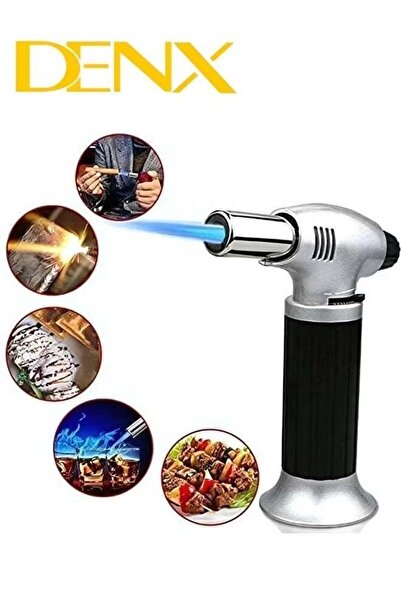 Denx Charcoal Starter Torch Lighter Black/Silver