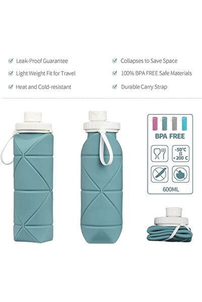Urban URBANNX Collapsible Water Bottles Cups Leakproof Valve Reusable BPA Fre...