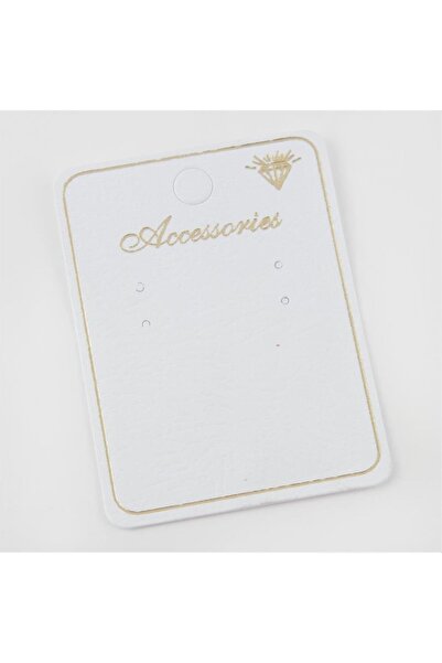 Generic Brand Techmrt 4 Holes (194042) Earring Card-White