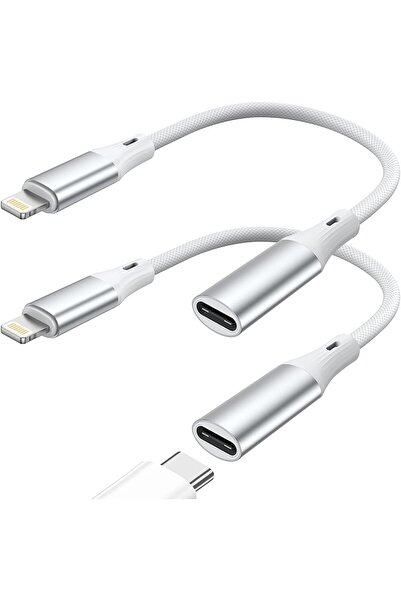 KOWVOWZ USB‑C Female to Lightning Male Adapter — 60W Fast Charging & Data Transfer (iPhone/iPad/