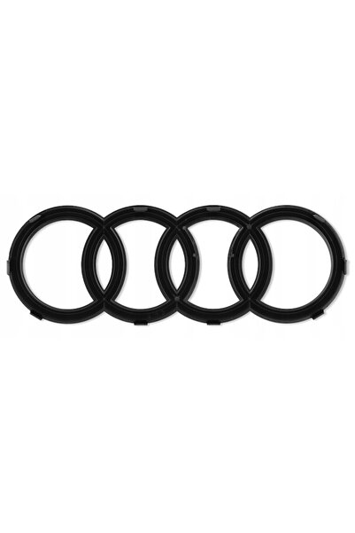 Audi insignă cu logo 27 x 9,5 cm - Negru