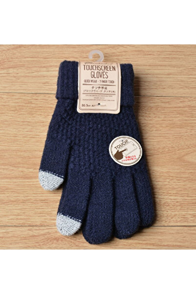 renkli çiçekler Women's Gloves Winter Touch Screen Gloves Warm Stretch Knitted Women's Gloves