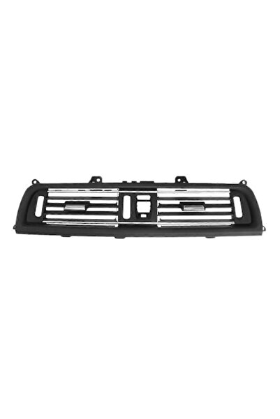 OEM Grilă ventilație centrală AC, 8 x 36,5 cm, placată cu negru, pentru BMW S...