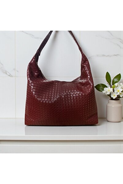 Gözde Mağazacılık Casual Women's Shoulder Bag with Knitted Detail