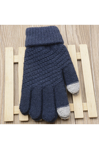 renkli çiçekler Women's Gloves Winter Touch Screen Gloves Warm Stretch Knitted Women's Gloves