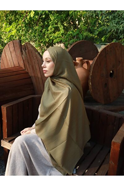 Modakaşmir Vesme Pattern Silky Jacquard Shawl
