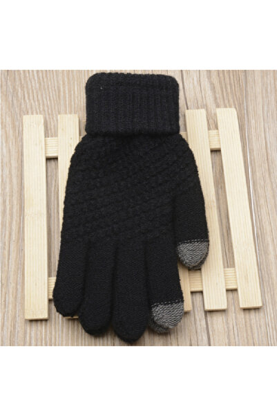 renkli çiçekler Women's Gloves Winter Touch Screen Gloves Warm Stretch Knitted Women's Gloves