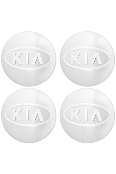 Kia Capace centrale de roată argintii de 58 mm