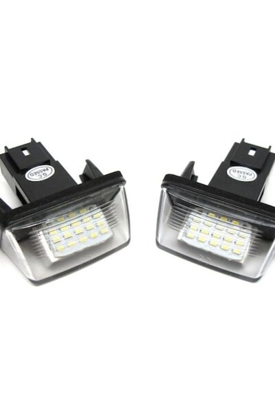 leed Lampe LED pentru plăcuțe de înmatriculare pentru PEUGEOT 206, 207, 306, ...