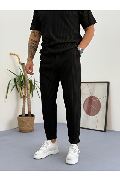 Combineman35 Men's Lycra Twill Ottoman Fabric Polo Collar Tshirt-Pants Set of 2