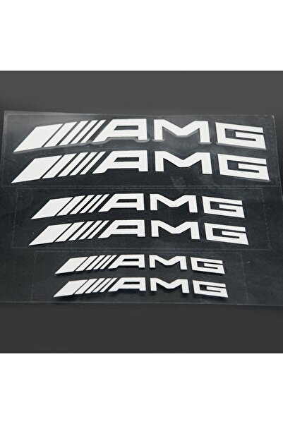 MERCEDES Set of 6 AMG stickers for calipers, color gray