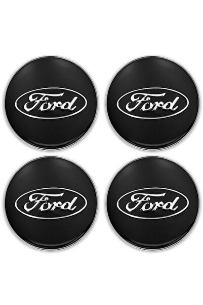 OEM Capace centrale roți FORD, set de 4, 60 mm, negru lucios, plastic și alum...