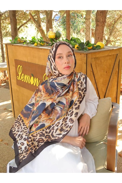 Modakaşmir شال حرير المدينة بنقشة السفاري