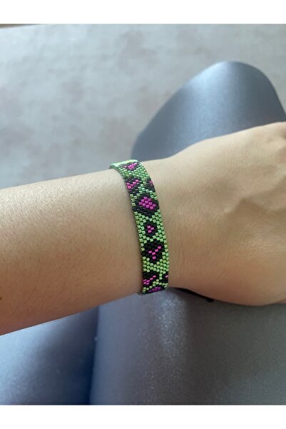 By Selen Suyolcu Miyuki Leopard Pattern Bracelet