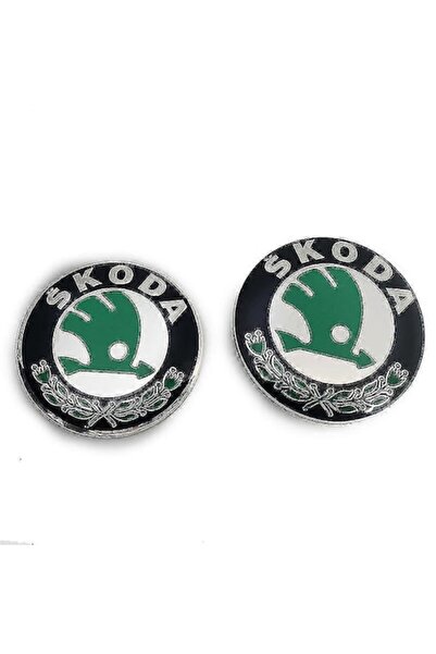 OEM 2 bucăți pentru modelele Skoda — 90 mm și 80 mm (capace centrale roți)