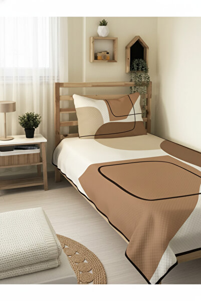 milroma Modern Geometric Children's Rug in Natural Tones