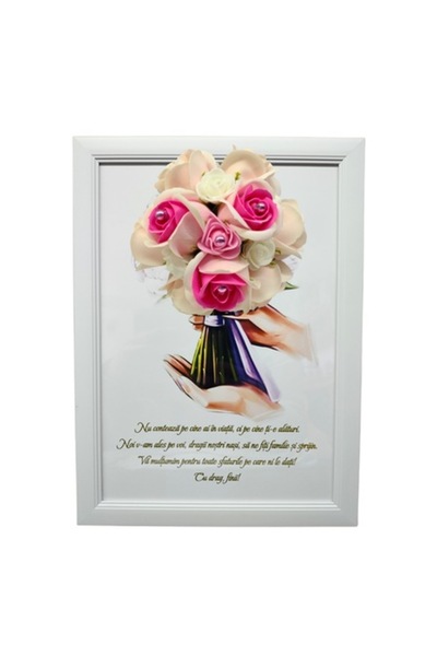 T&M Personalizare Tablou înrămat A4 (30x21 cm) - „Nu contează cine este în vi...