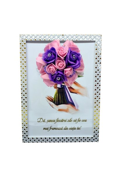 T&M Personalizare Tablou înrămat A4 (30x21 cm) - „Oferă fiecărei zile șansa d...