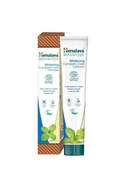 Himalaya Botanique Whitening Complete Care Toothpaste, Vegan, Fluoride-free, Mint, 75 ml