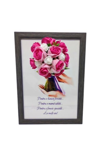 T&M Personalizare Tablou înrămat A4 (30x21 cm) - Pentru o mamă/bunica iubită ...