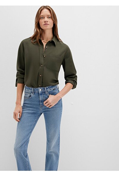 Mavi Single Pocket Regular Fit 100% Cotton Shirt