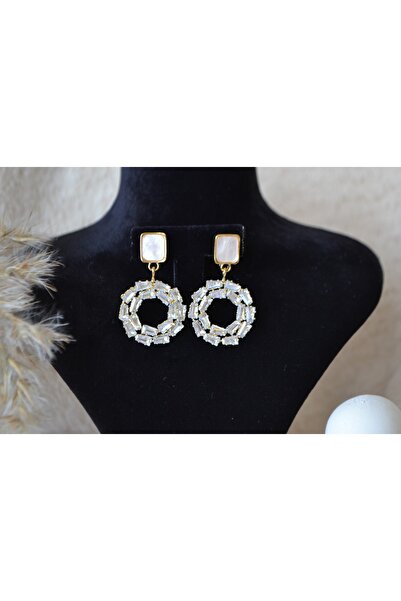 JewelleryDesing Ring Steel Zircon Stone Women's Earrings