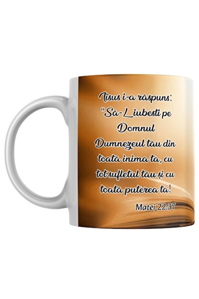 T&M Personalizare Cană personalizată - Isus a răspuns: „Iubește-L pe Domnul D...
