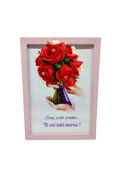 T&M Personalizare Înrămat A4 (30x21 cm) - „Azi, ieri și mâine... Te voi iubi ...