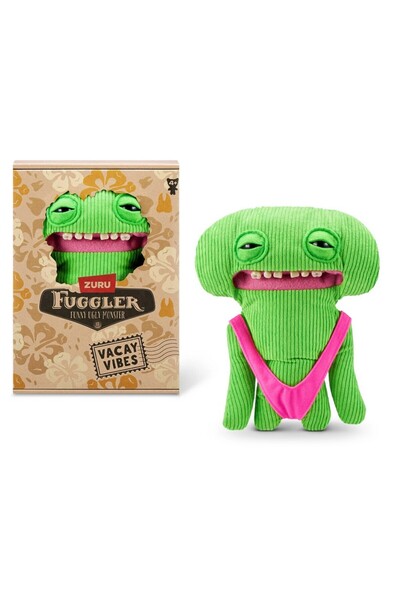 TOYFEST Vacay Vibes Holiday Vibes Zuru Fuggler Funny Plush Toy - Smiley O Riley - 22 cm