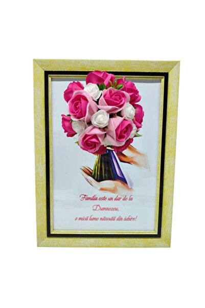 T&M Personalizare Înrămat A4 (30x21 cm) - „Familia este un dar de la Dumnezeu...